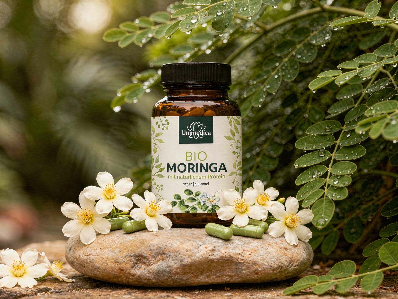 Moringa bio - 1350 mg par dose journalière (3 gélules) - 120 gélules - de Unimedica